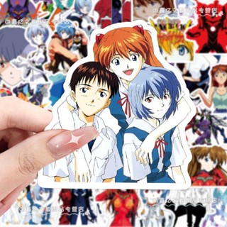 สติกเกอร์ ลายการ์ตูนญี่ปุ่น Neon Genesis Evangelion Shinji Shinji Ayawa Rei Asuka 50 ชิ้น