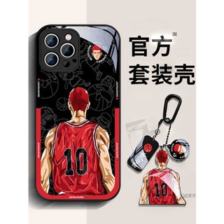 ใหม่ เคสโทรศัพท์มือถือแบบแก้ว ลายซากุระ ดอกไม้ ถนน สแลมดังก์ พร้อมพวงกุญแจ สําหรับ Xiaomi 13 Redmi k60 12pro Note12 11tpro k40s k50 10s k30 mix4