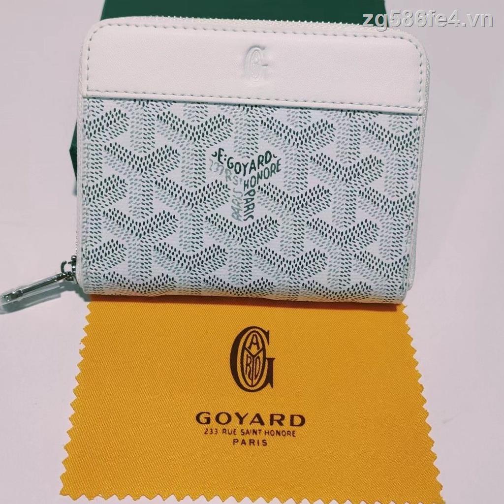 [JD] Goyard กระเป๋าสตางค์ใบสั้น มีซิป ขนาดเล็ก หรูหรา สําหรับใส่เหรียญ 2023