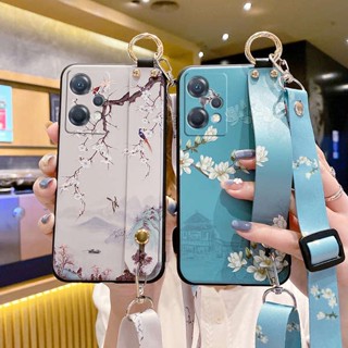 เคสโทรศัพท์มือถือ ซิลิโคน กันกระแทก พร้อมสายคล้องคอ สไตล์จีน สําหรับ realme V30 V25 V23 V20 V15 V13 V11 v5 v3