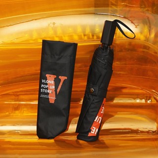 [พร้อมส่ง] Vlone ร่มกันแดด กันฝน กันฝน พับได้ อัตโนมัติ ใช้ได้สองแบบ แนวสตรีท สําหรับนักเรียน ผู้ชาย ผู้หญิง เดินทาง กลางแจ้ง