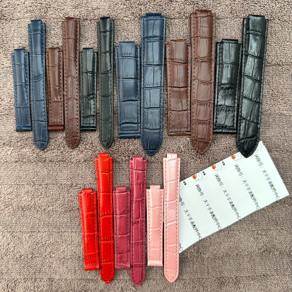 สายนาฬิกาข้อมือ หนังวัวแท้ 14-8 มม. 16-9 มม. 18-11 มม. 20-12 มม. 22-14 มม. แบบเปลี่ยน สําหรับ Cartie