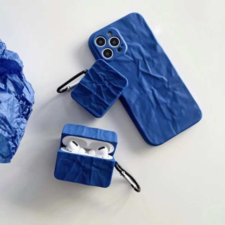 เคสหูฟังบลูทูธไร้สาย ซิลิโคนนิ่ม แบบป้องกัน ลาย Klein Blue สําหรับ Airpods 3 2 4 pro