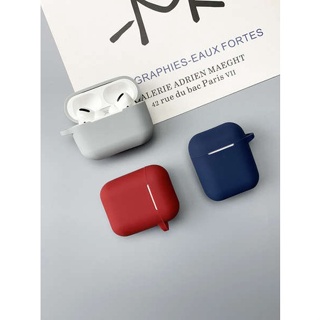 เคสหูฟังบลูทูธ ซิลิโคนนิ่ม แบบใส เรียบง่าย สําหรับ Airpods Pro 3 1 2 Pro2