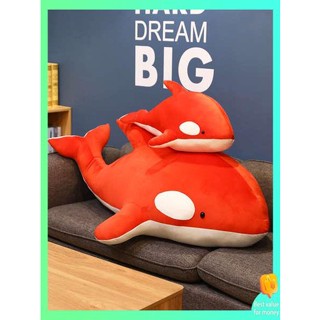 ตุ๊กตากระดาษ ตุ๊กตาห้อยกระเป๋า Ark of Tomorrow Scati Red Killer Whale หมอนตุ๊กตาฉลามตุ๊กตาของเล่นนอนถือตุ๊กตาเสือแดง