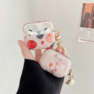 เคสหูฟังไร้สาย ลายดอกทิวลิป สไตล์เกาหลี สําหรับ Airpods pro2 pro2 ipods3 air1