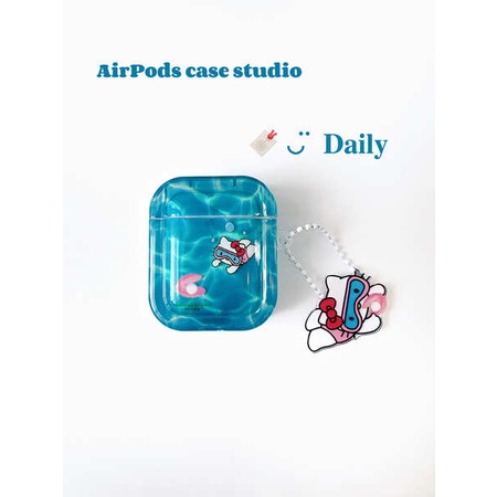 การ์ตูนการ์ตูน Kitty ดําน้ําเหมาะสําหรับหูฟัง Apple รุ่นที่ 3 เคสป้องกัน airpodspro2 เคสป้องกัน airp