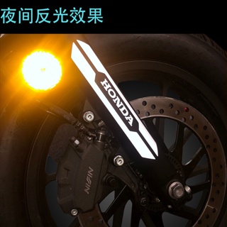 สติกเกอร์สะท้อนแสง กันน้ํา สําหรับติดโช๊คอัพหน้ารถจักรยานยนต์ Honda CBR400R Iron Man