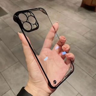 เคสโทรศัพท์มือถือ PC HD แบบใส กันกระแทก สําหรับ iPhone 11 12 13 14 Pro Max Plus X XR Xs Max