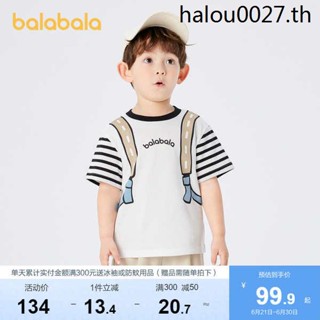 [Shopping Mall] Balabara เสื้อยืดแขนสั้น แฟชั่นฤดูร้อน สําหรับเด็กผู้ชาย 2023