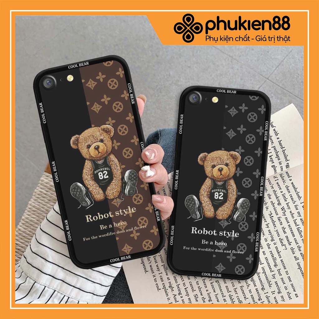 Oppo A71 / A83 เคส TPU หมีเท่ น่ารักและทันสมัย เคสซิลิโคน TPU ยืดหยุ่นราคาถูกและสวยงาม