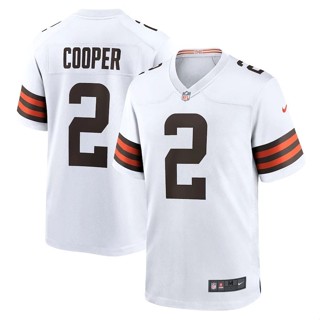 เสื้อกีฬารักบี้แขนสั้น ทรงหลวม ขนาดใหญ่ ลายทีมเต้นรํา NFL Cleveland Browns Cleveland Browns Rugby Jersey สไตล์ยุโรป และอเมริกา เสื้อกีฬาแขนสั้น ลายทีม Amari Cooper 2 ชุด สําหรับผู้ชาย