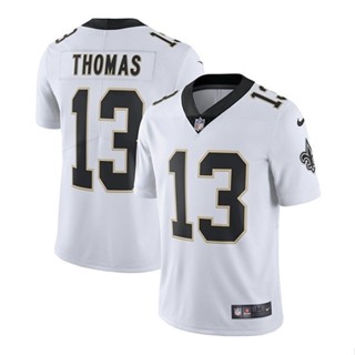 เสื้อกีฬารักบี้ แขนสั้น ทรงหลวม ขนาดใหญ่ ลาย NFL New Orleans Saints Orleans Saints Rugby Jersey 13 สไตล์ยุโรป และอเมริกา#Michael เสื้อกีฬาโทมัส