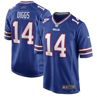 เสื้อกีฬารักบี้ แขนสั้น ทรงหลวม ขนาดใหญ่ ลาย NFL Buffalo Bills Rugby Jersey No. เสื้อกีฬาแขนสั้น ลายทีมขุด 14 Stefon