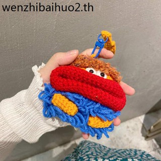 เคสหูฟังบลูทูธไร้สาย ผ้าวูล ลาย Sesame Street สําหรับ Huawei freebudspro 3 4 4i