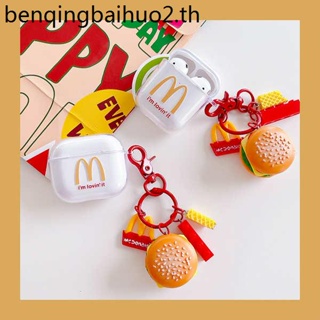 เคสหูฟังบลูทูธไร้สาย ซิลิโคน ลาย Mcdonalds Burger สําหรับ Huawei freebuds Pro2 freebuds4e 5i freebuds 4i FreeBuds3