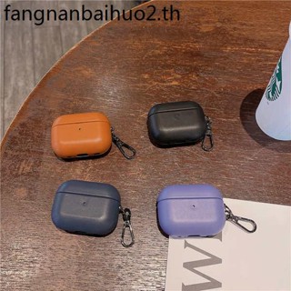 เคสหูฟังบลูทูธ แบบหนัง พร้อมสายคล้อง สําหรับ Airpods pro2 2022 Airpods3 airpodpro Apple pro2