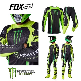 เสื้อกีฬาแขนยาว ลายทีม Fox jersey 2023 สําหรับขี่จักรยานวิบาก