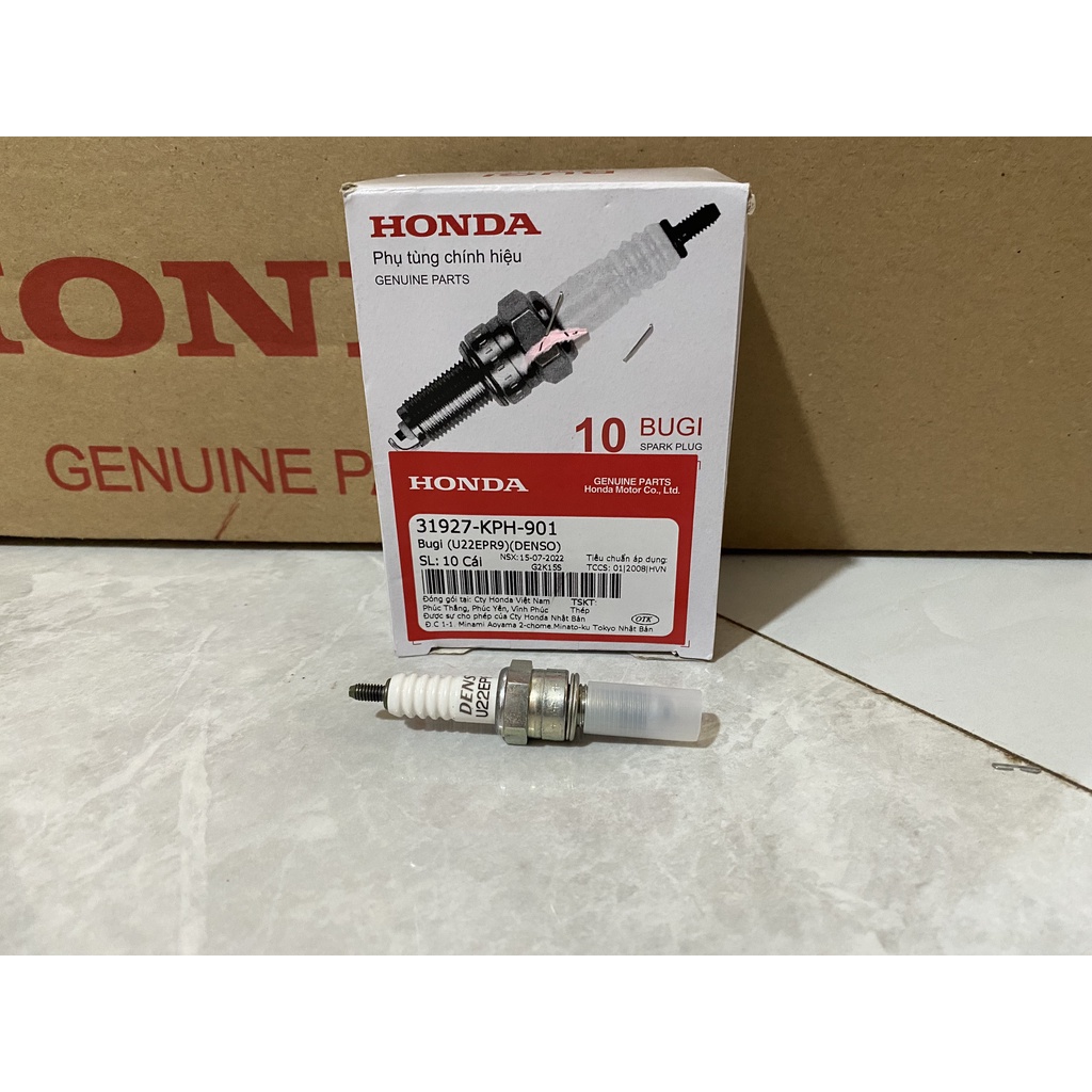 หัวเทียน (U22EPR9) (DENSO) VARIO / AIR BLADE / SH 125 150 / SH MODE / Lead 125 / VISION แท้ Honda (3