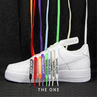 [สีหลัก] เชือกผูกตัวอักษร สําหรับ F1 Air Force No. รองเท้าผ้าใบ รองเท้าบาสเก็ตบอล 1 OW Joint offwhite AJ1AJ4