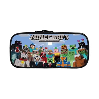 [ลดกระหน่ํา] Minecraft กระเป๋าดินสอ ขนาดใหญ่ จุของได้เยอะ ลายการ์ตูนอนิเมะ สไตล์เกาหลี และญี่ปุ่น สําหรับนักเรียนประถม ผู้ชาย พิกเซล เครื่องเขียนนักเรียน