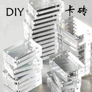 อิฐการ์ดอะคริลิค แม่เหล็ก 6 * 4 ซม. แฮนด์เมด DIY 3 ซม. สําหรับตกแต่งสมุดภาพ