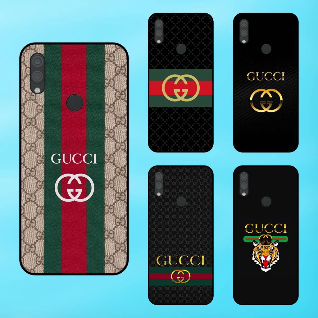 Redmi Note 7, Note 7 Pro Phone Case With Black Bezel Gucci Brand Fashion