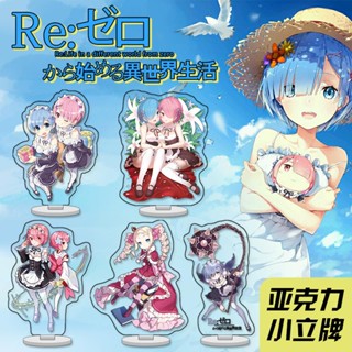 การ์ดอะคริลิค สองด้าน รูป Another World Ram Rem ขนาดเล็ก