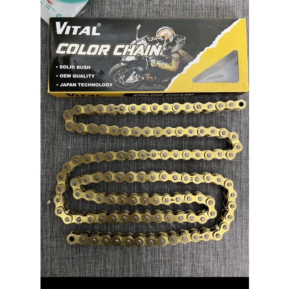 โซ่ทอง VITAL 9mm แท้ 124 ชิ้น - ใช้สําหรับ Exciter 155 / Exciter150 /Exciter 135 /Raider /Satria /GS