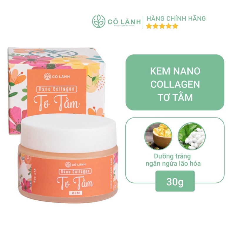 Silk Nano Collagen Collagen Cream 30g ป ้ องกันริ ้ วรอย