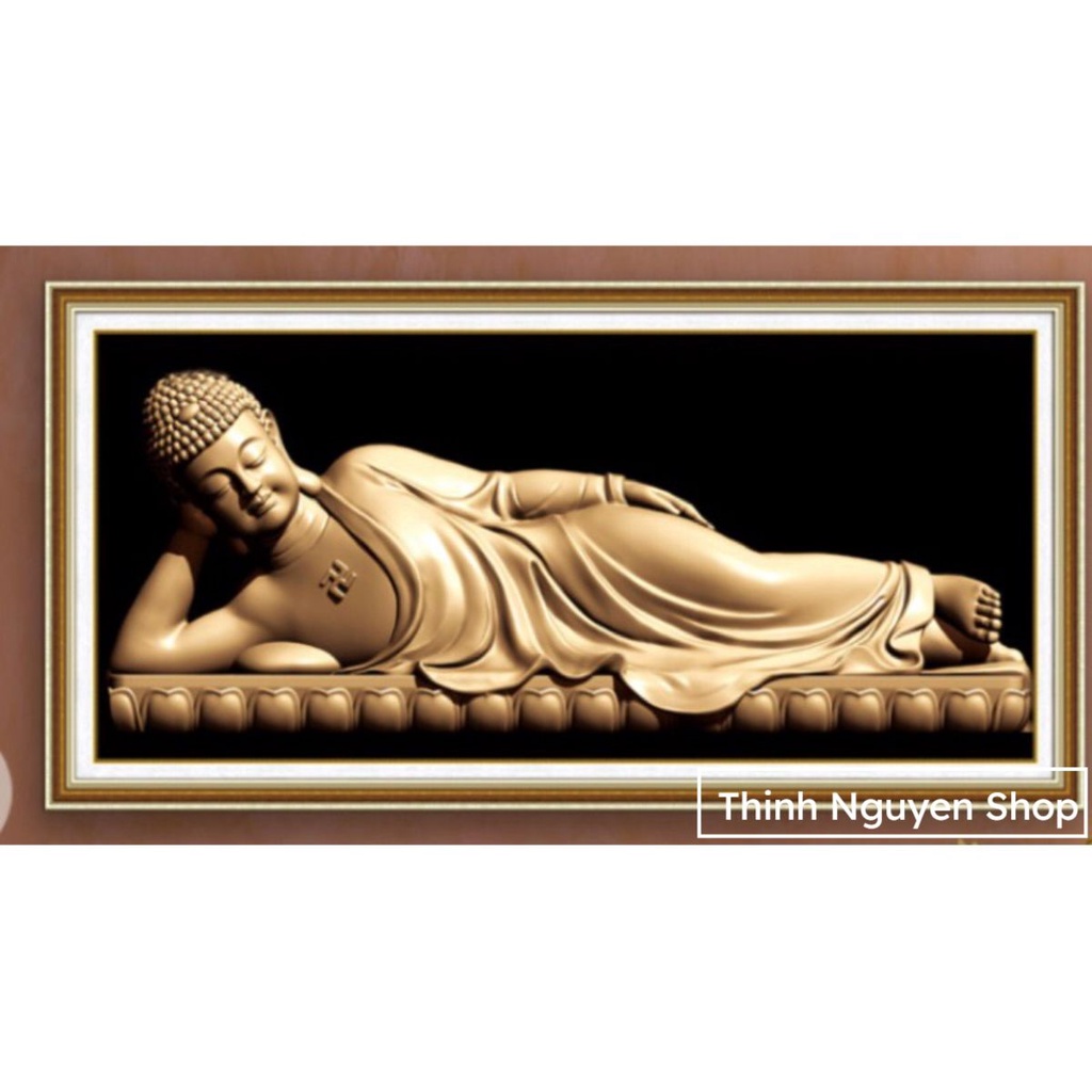 ภาพวาดเพชรพระพุทธไสยาสน์ LG1380(100x50ซม.)