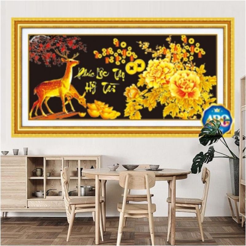 Puc Loc Th Hy Tai ภาพวาดเพชร DF358(100x50ซม.)