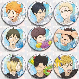 ♈△เข็มกลัด จี้การ์ตูนวอลเลย์บอล Haikyuu juvenile water battle Hyuga Feixiong Tsukishima Firefly Grind แฟชั่นฤดูร้อน