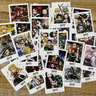 ◕♘♤โปสการ์ดอวยพร ลายอนิเมะ Demon Slayer Tanjiro Nezuko HD