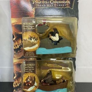 ฟิกเกอร์ Pirates of the Caribbean Captain Jack pintel electric lifeboat and prison dog ขนาด 3.75 นิ้ว สําหรับตกแต่งบ้าน 2006