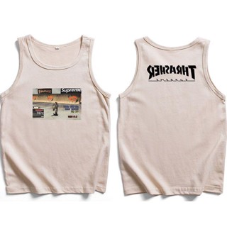 Supreme 21FW Thrasher game Tee เสื้อกั๊กแขนกุด สําหรับเล่นเกม