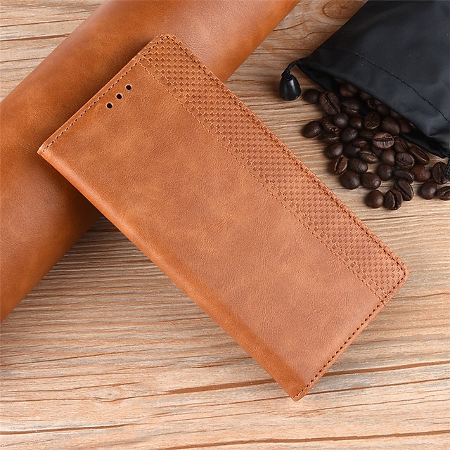 (Color ✺ Brown Premium Wallet Leather Case For Xiaomi Redmi Note 7,Note 7 Pro Luxury Leather
