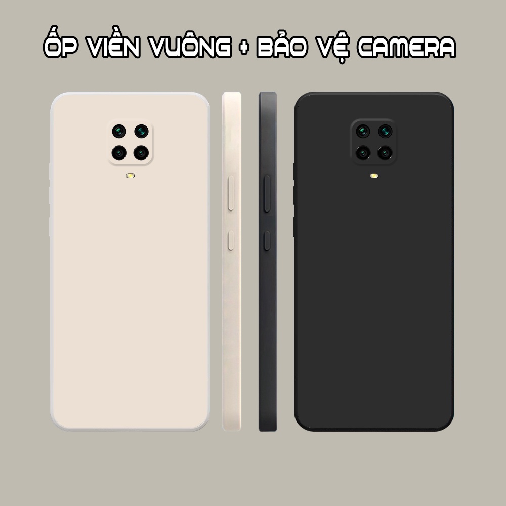 Xiaomi Redmi Note 9 / Note 9s / Note 9 Pro Case With Black Flexible Square Bezel, Cute Cream