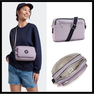 Kipling ใหม่ กระเป๋าสะพายไหล่ สีชมพู สีม่วง แฟชั่นสําหรับทุกเพศ 6237