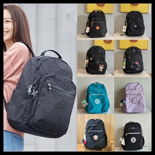 Kipling Limited Edition กระเป๋าเป้สะพายหลัง กระเป๋าเดินทาง ความจุขนาดใหญ่ สีดํา 21305