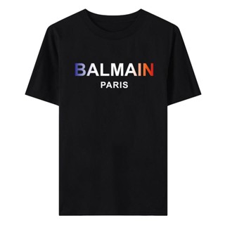 Balmaln เสื้อยืดคอกลม แขนสั้น พิมพ์ลาย แฟชั่นฤดูร้อน สําหรับผู้ชาย และผู้หญิง