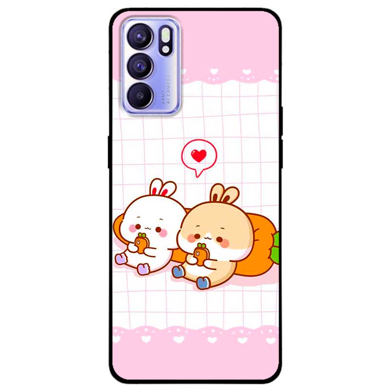 เคสสําหรับ Reno 6 - 6Z - 8T 4G - 8T 5G - ACE Carrot Couple รุ่น