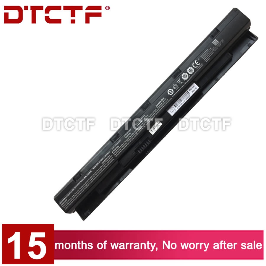DTCTF 14.4โวลต์31Wh 2950มิลลิแอมป์ชั่วโมงรุ่น N750BAT-4 6-87-N750S-3CF1แบตเตอรี่สำหรับ Clevo N750S N