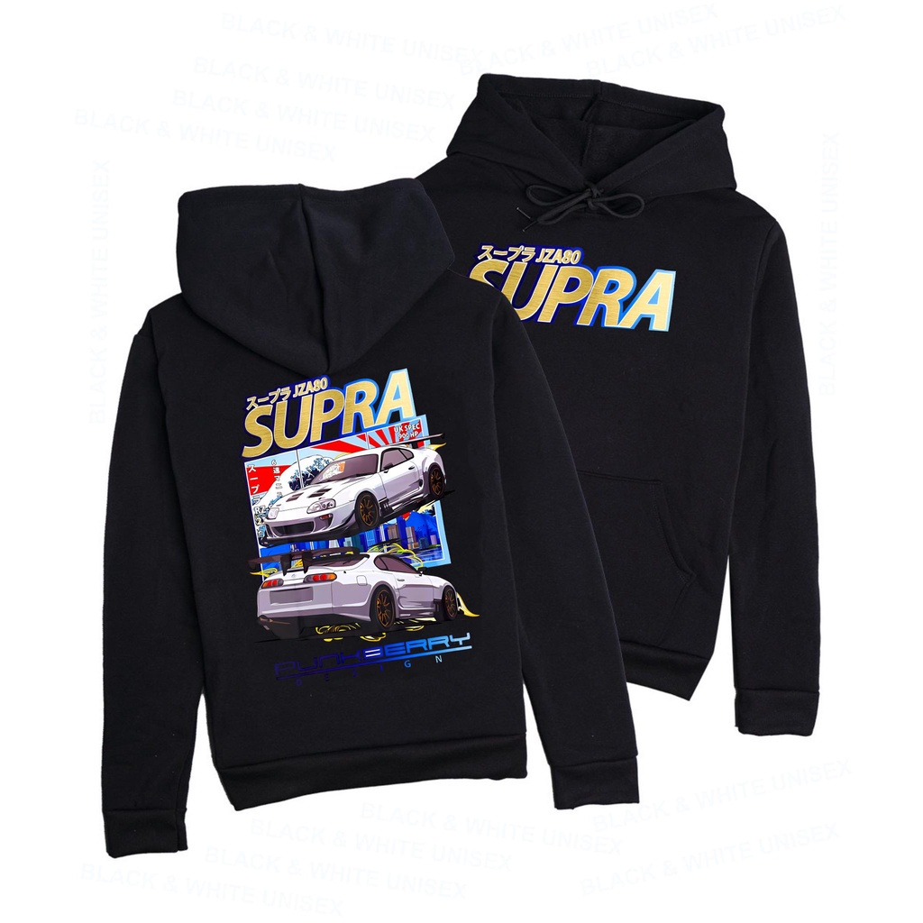 UNISEX HOODIE CAN BE WEARED BY ผู้ชายและผู้หญิง 2 รถ supra