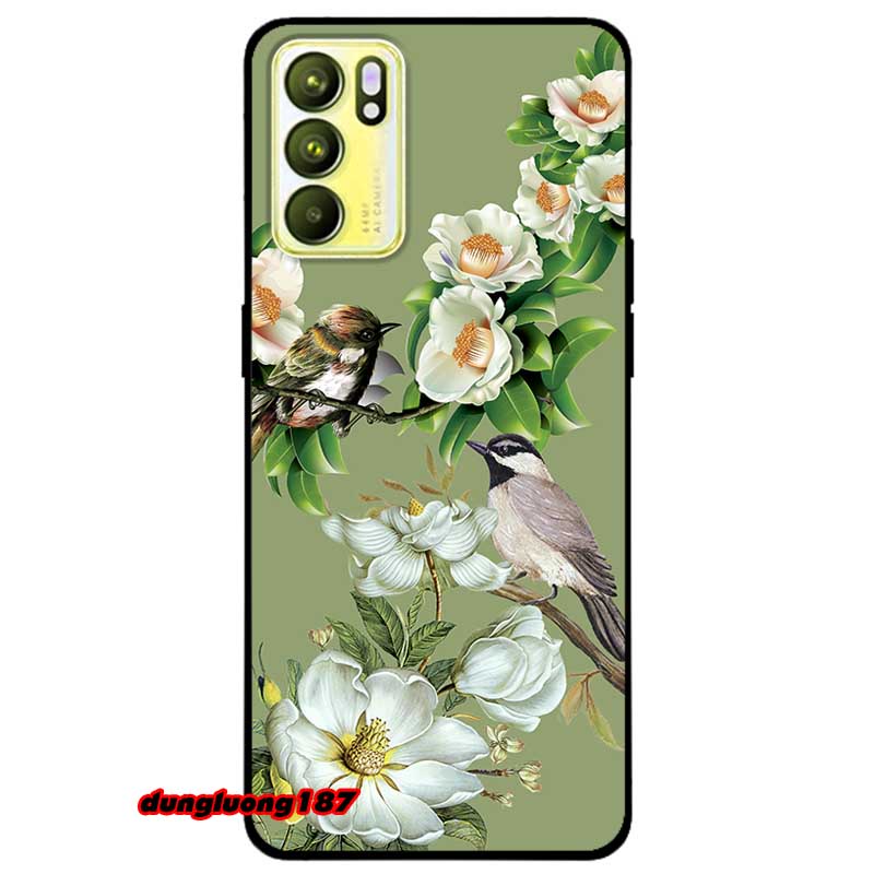 เคสสําหรับ Reno 6 - 6Z - 8T 4G - 8T 5G รุ่น Couple Bird