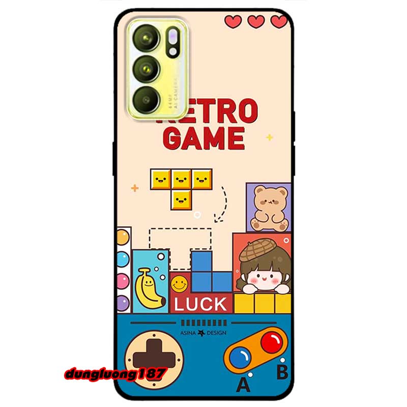 เคสสําหรับ Reno 6 - 6Z - 8T 4G - 8T 5G Re Tro Game รุ่น