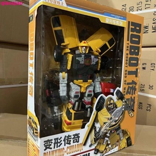 โมเดลรถยนต์ตํารวจ King Kong Robot Bumblebee ของเล่นสําหรับเด็ก