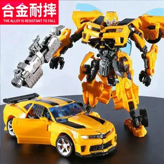 ฟิกเกอร์หุ่นยนต์รถยนต์ King Kong Bumblebee Optimus Dinosaur Column ของเล่นสําหรับเด็กผู้ชาย