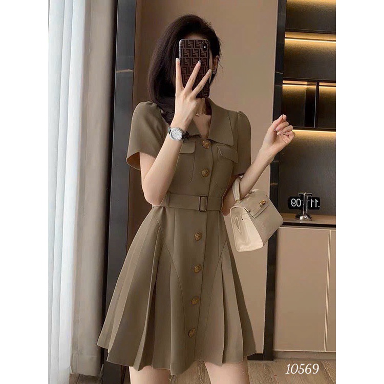 ชุดผู้หญิงพร้อมสร้อยคอม้วนพร้อมปุ่มวิ่ง VERTICAL FASHION SHOP TNM