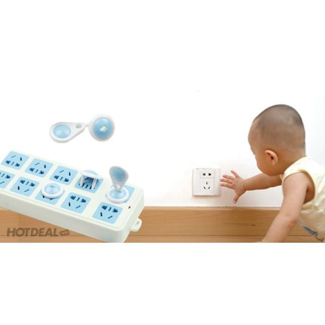 Combo 10 ชิ้น ฝาครอบเต้ารับไฟฟ้าที่ปลอดภัยสําหรับเด็ก [COMBO ของ 10 ชิ้น] 243 x 10 ชิ้น hk7